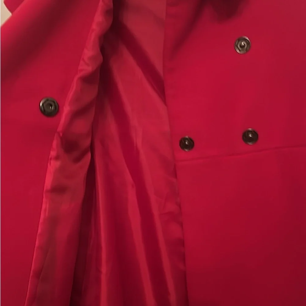 Elegant Red Ruffle Dress - Picture 4 of 5